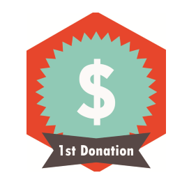 First donation received! 