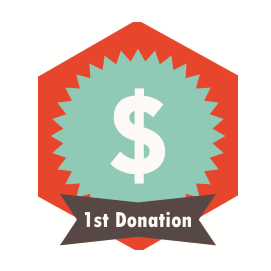 First donation received!