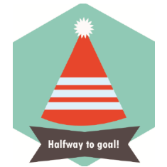 50% of Goal! 